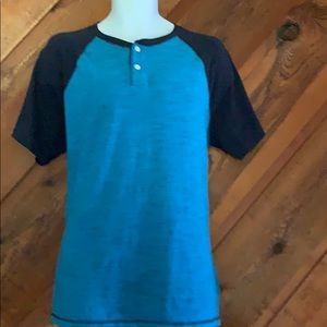 Urban Pipeline Men’s Short sleeved Blue Henley